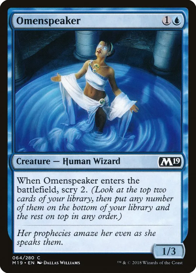 2018 Core Set 2019 Omenspeaker common #64 common card image