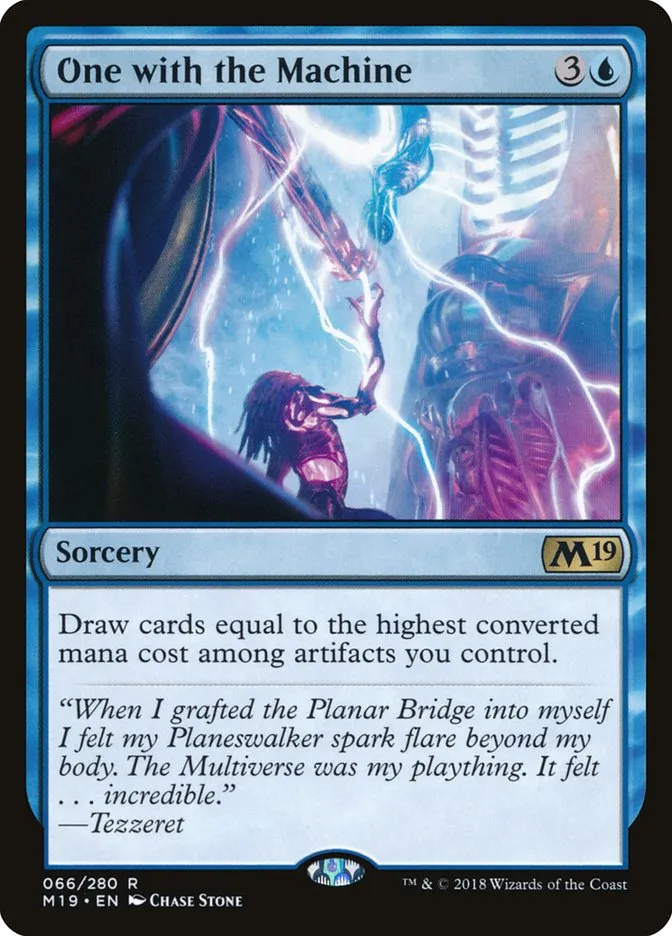 2018 Core Set 2019 One with the Machine rare #66 rare card image