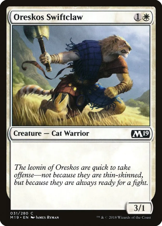 2018 Core Set 2019 Oreskos Swiftclaw common #31 common card image