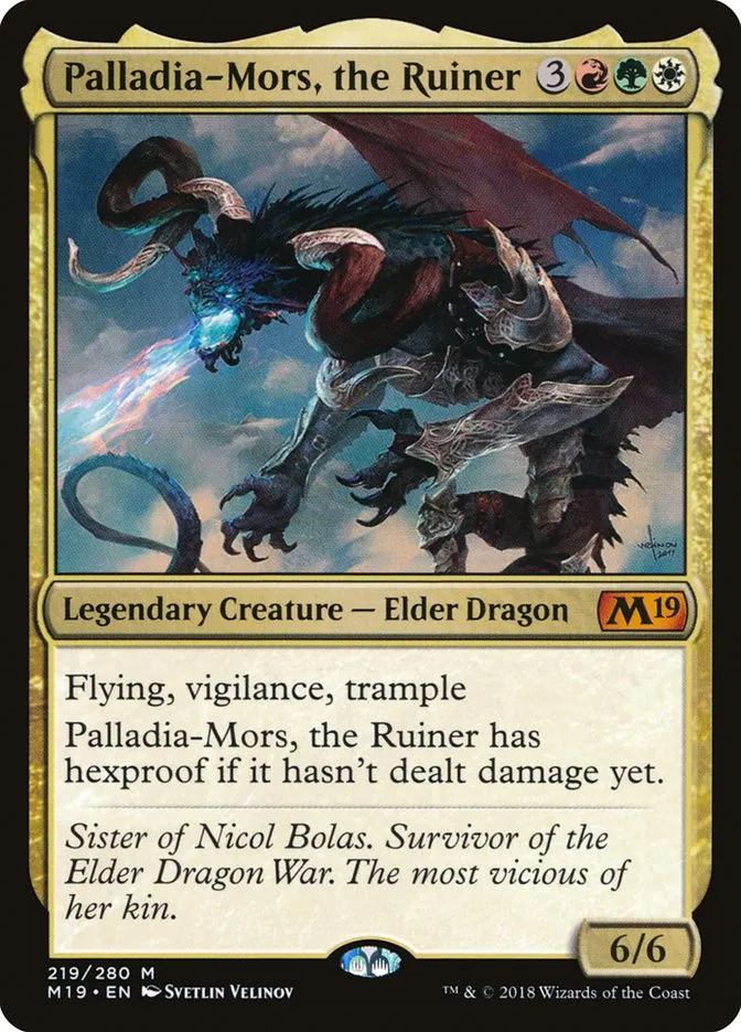2018 Core Set 2019 Palladia-Mors, the Ruiner mythic #219 mythic card image
