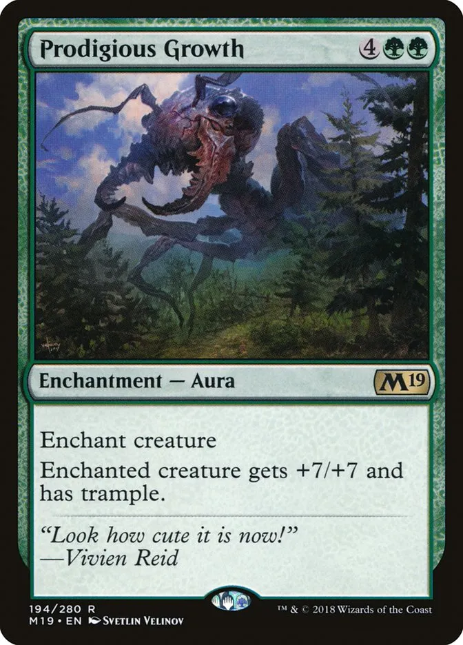 2018 Core Set 2019 Prodigious Growth rare #194 rare card image
