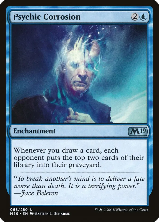 2018 Core Set 2019 Psychic Corrosion uncommon #68 uncommon card image