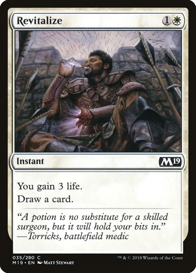2018 Core Set 2019 Revitalize common #35 common card image