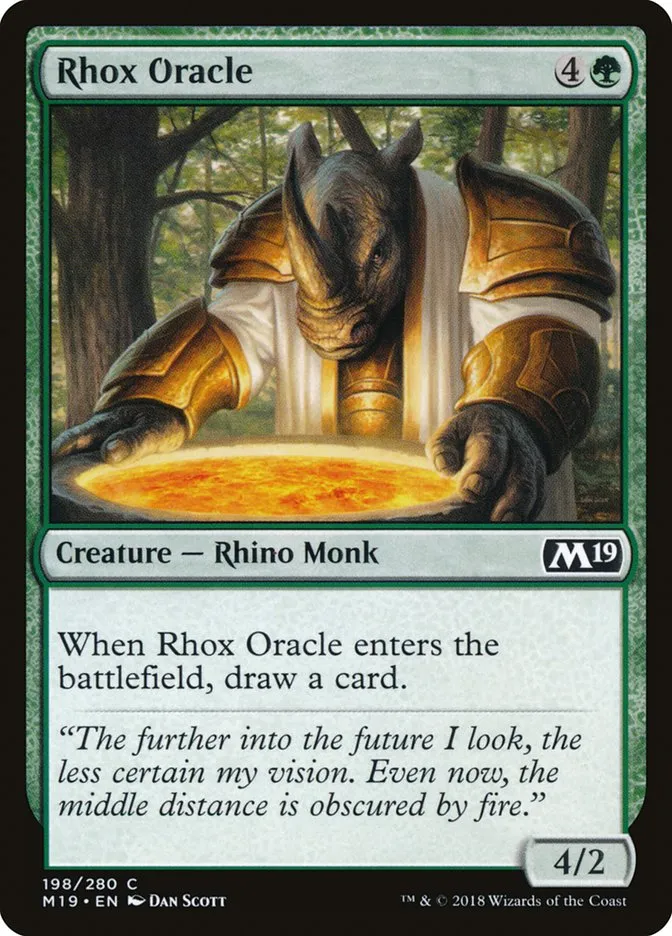 2018 Core Set 2019 Rhox Oracle common #198 common card image