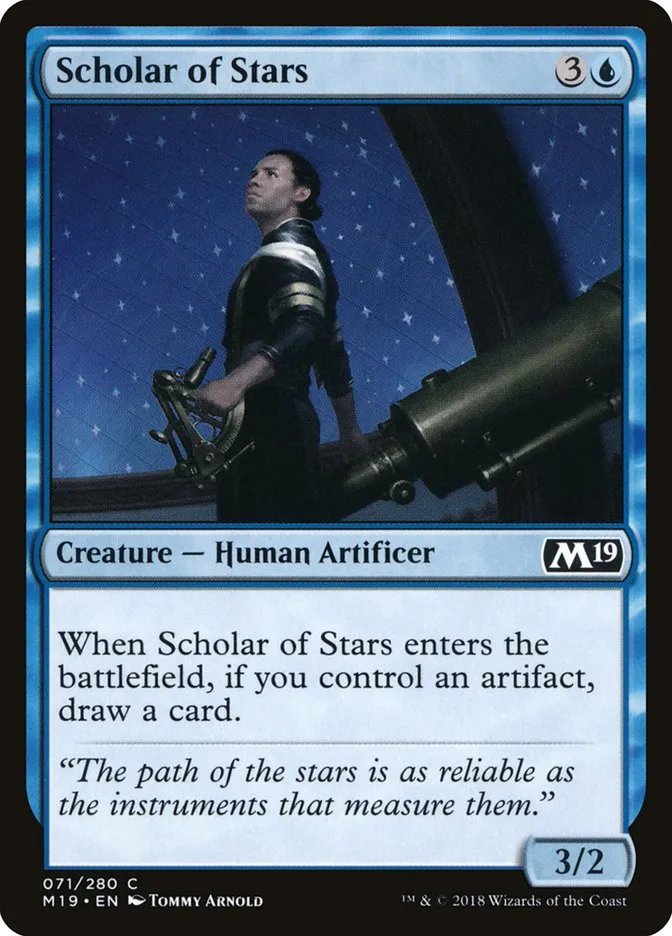 2018 Core Set 2019 Scholar of Stars #71 common card image