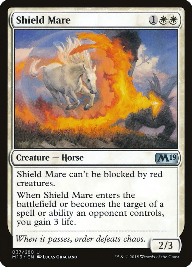 2018 Core Set 2019 Shield Mare uncommon #37 uncommon card image