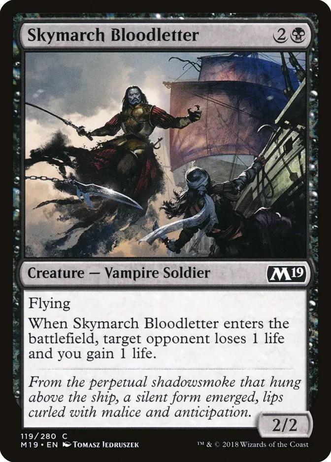 2018 Core Set 2019 Skymarch Bloodletter #119 common card image