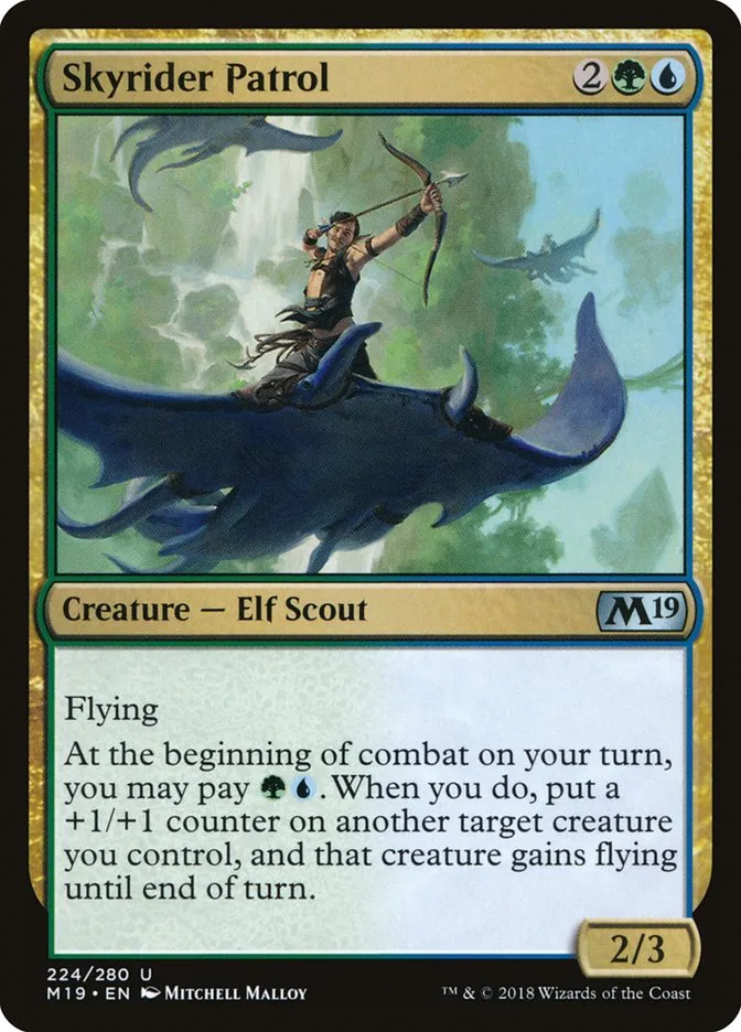 2018 Core Set 2019 Skyrider Patrol #224 uncommon card image
