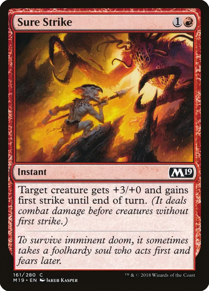2018 Core Set 2019 Sure Strike common #161 common card image