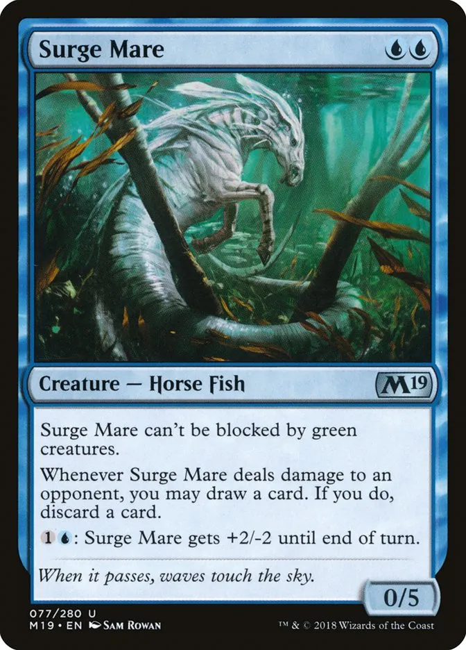 2018 Core Set 2019 Surge Mare uncommon #77 uncommon card image