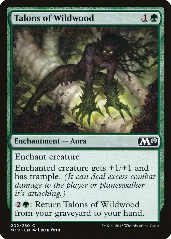 2018 Core Set 2019 Talons of Wildwood [Foil] common #202 common card image