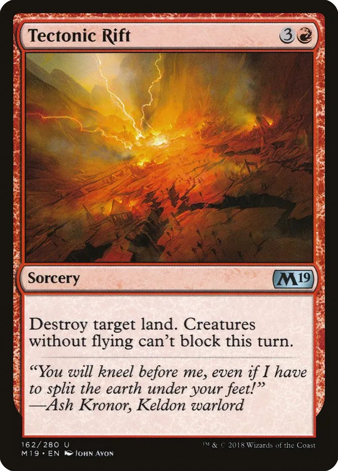 2018 Core Set 2019 Tectonic Rift uncommon #162 uncommon card image
