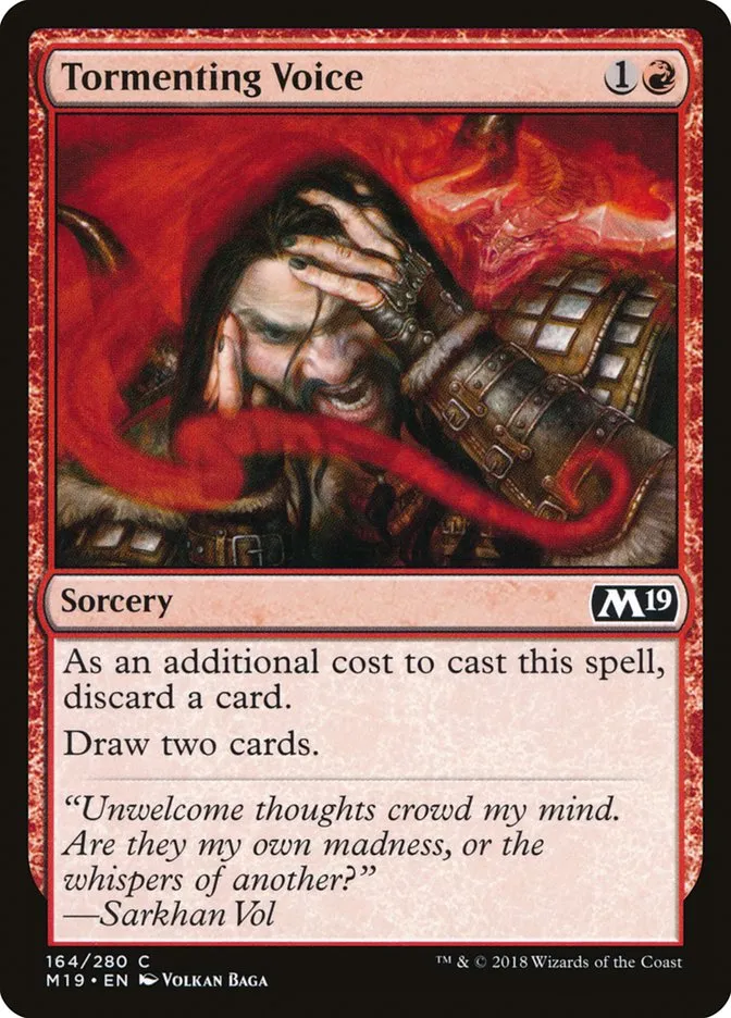 2018 Core Set 2019 Tormenting Voice common #164 common card image