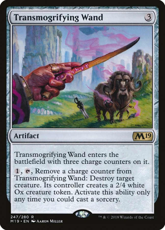 2018 Core Set 2019 Transmogrifying Wand rare #247 rare card image