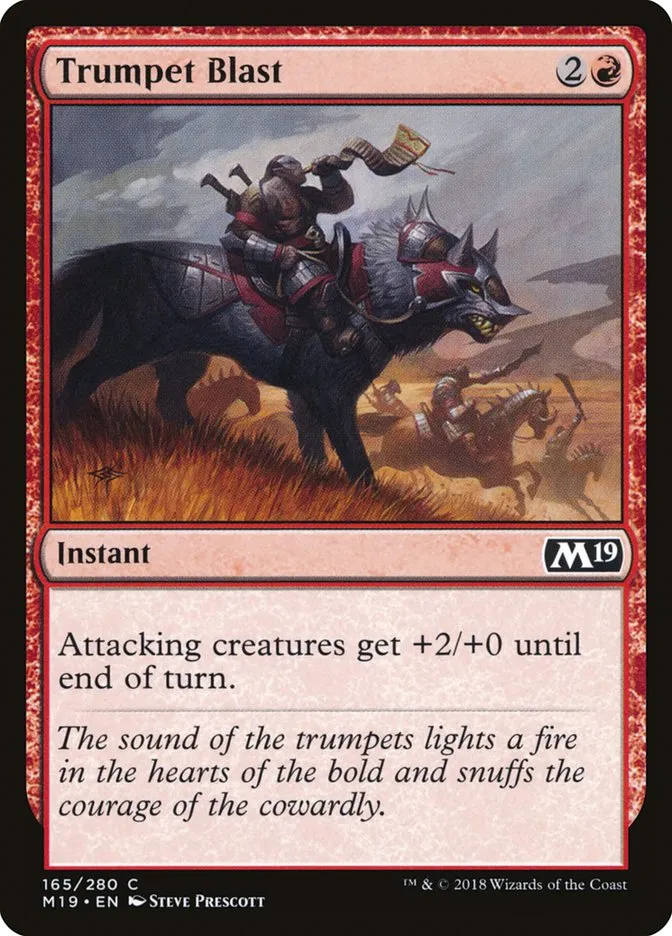 2018 Core Set 2019 Trumpet Blast #165 common card image