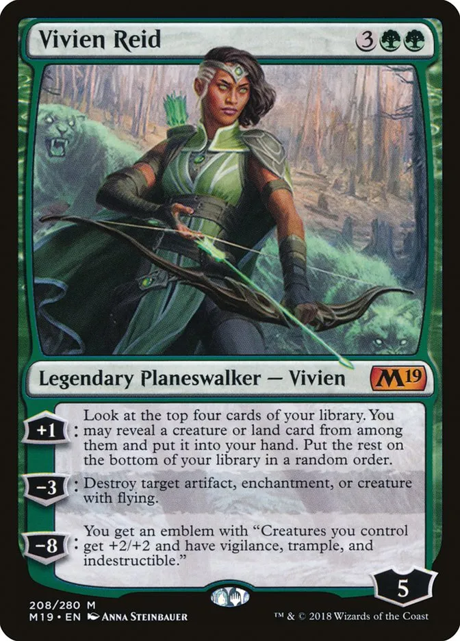 2018 Core Set 2019 Vivien Reid mythic #208 mythic card image