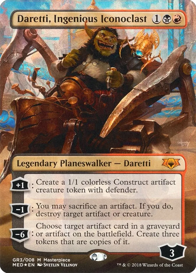 2018 Mythic Edition Daretti, Ingenious Iconoclast mythic #GR3 mythic card image