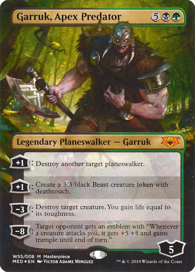 2018 Mythic Edition Garruk, Apex Predator #WS5 card image