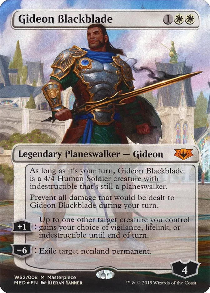 2018 Mythic Edition Gideon Blackblade #WS2 card image