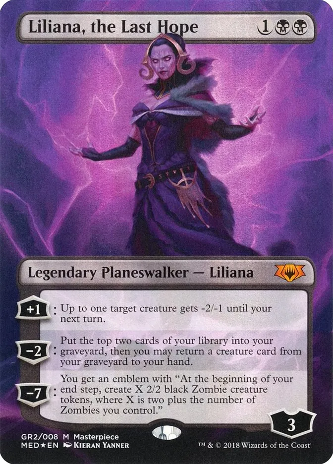 2018 Mythic Edition Liliana, the Last Hope mythic #GR2 mythic card image