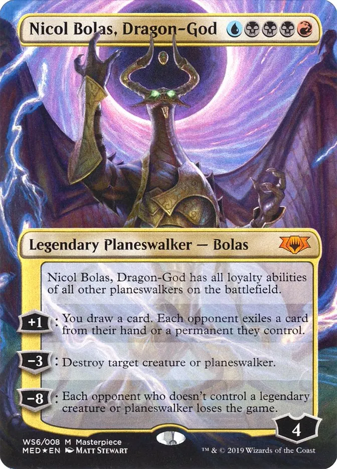2018 Mythic Edition Nicol Bolas, Dragon-God #WS6 card image