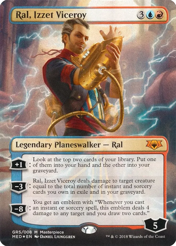 2018 Mythic Edition Ral, Izzet Viceroy mythic #GR5 mythic card image