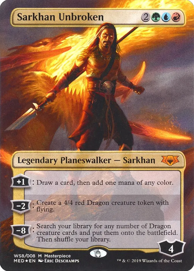 2018 Mythic Edition Sarkhan Unbroken mythic #WS8 mythic card image