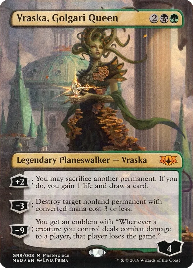 2018 Mythic Edition Vraska, Golgari Queen mythic #GR8 mythic card image