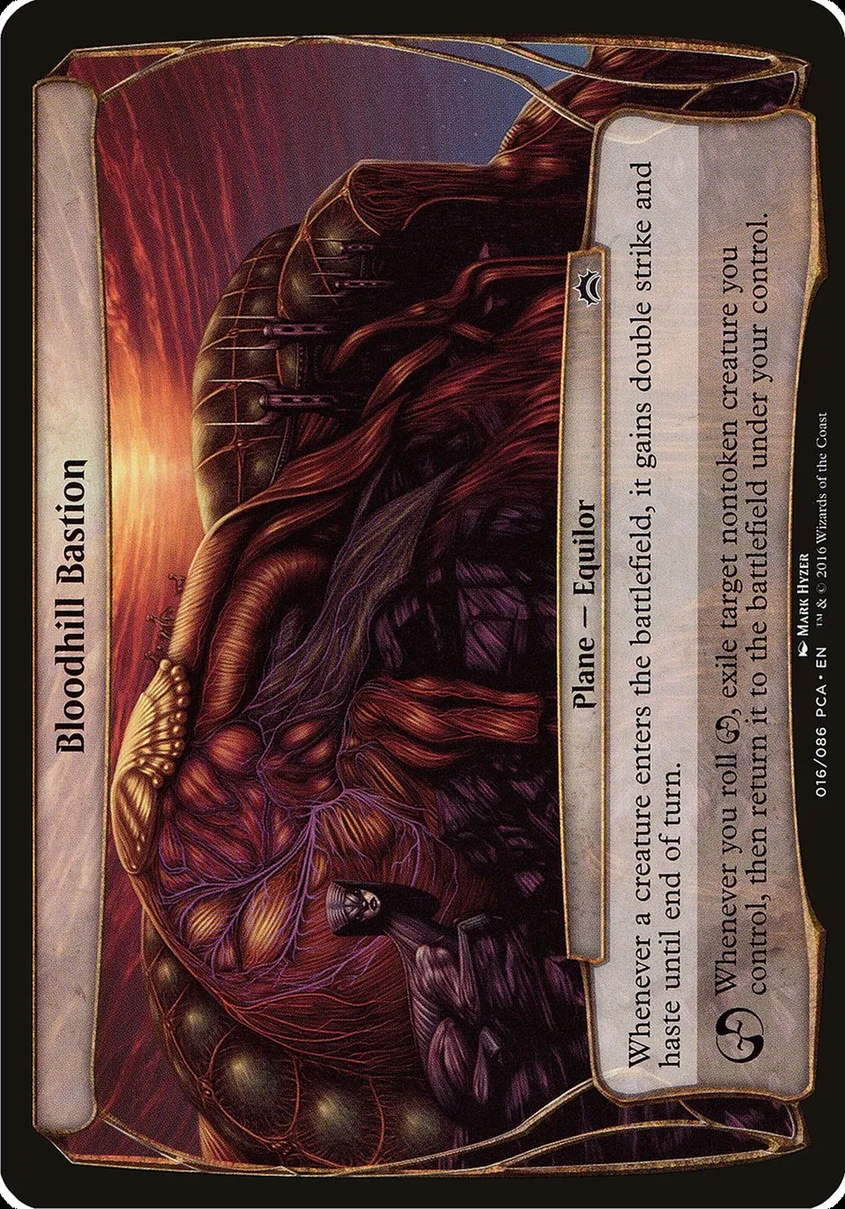 2016 Planechase Anthology Planes Bloodhill Bastion common #16 common card image