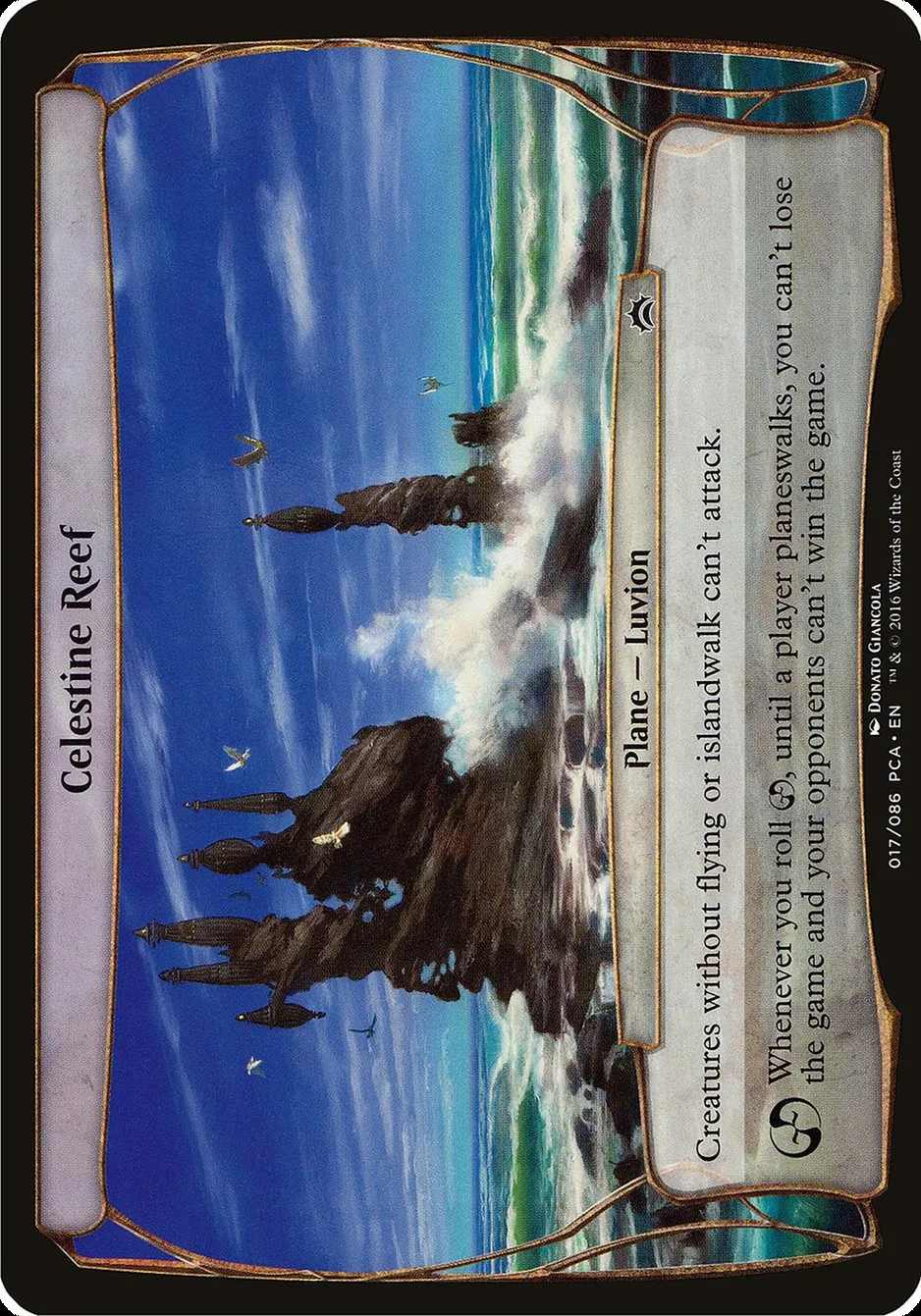 2016 Planechase Anthology Planes Celestine Reef common #17 common card image