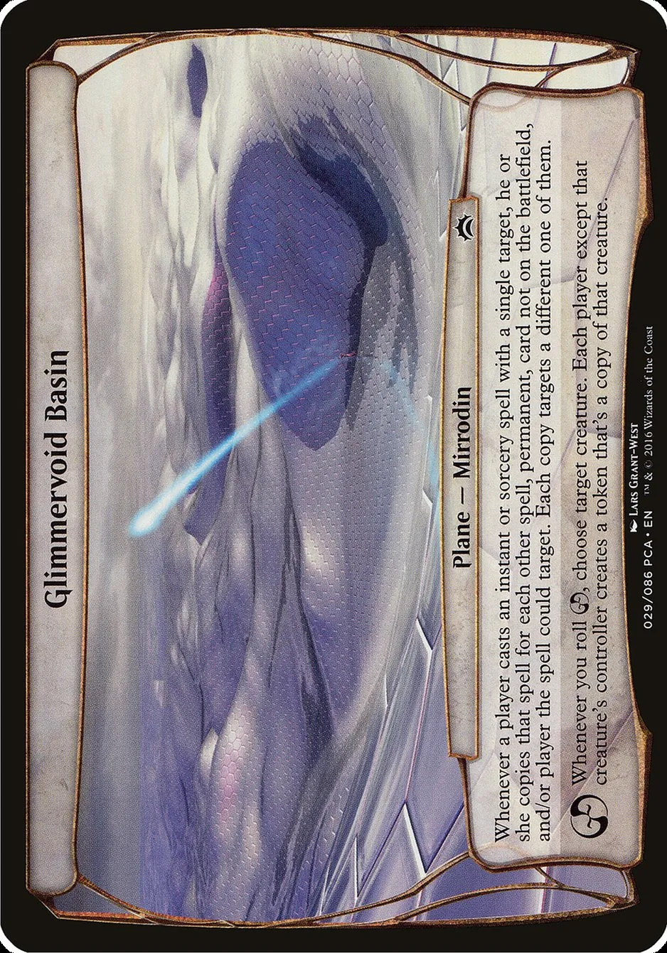 2016 Planechase Anthology Planes Glimmervoid Basin common #29 common card image