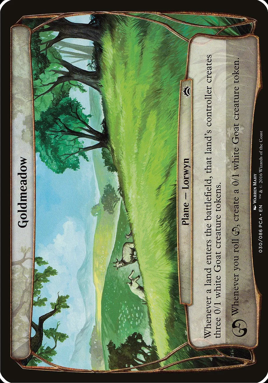 2016 Planechase Anthology Planes Goldmeadow common #30 common card image