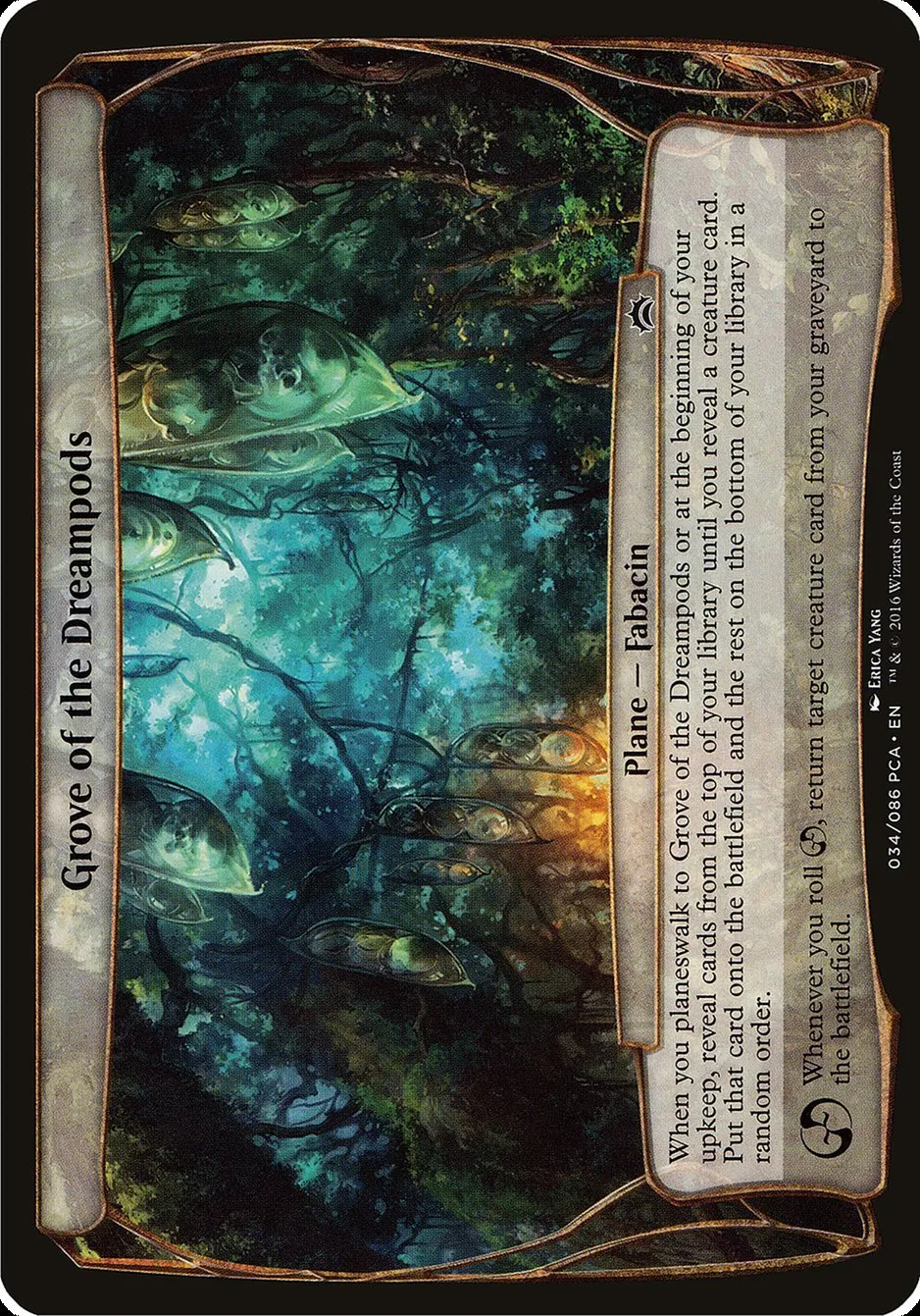 2016 Planechase Anthology Planes Grove of the Dreampods common #34 common card image