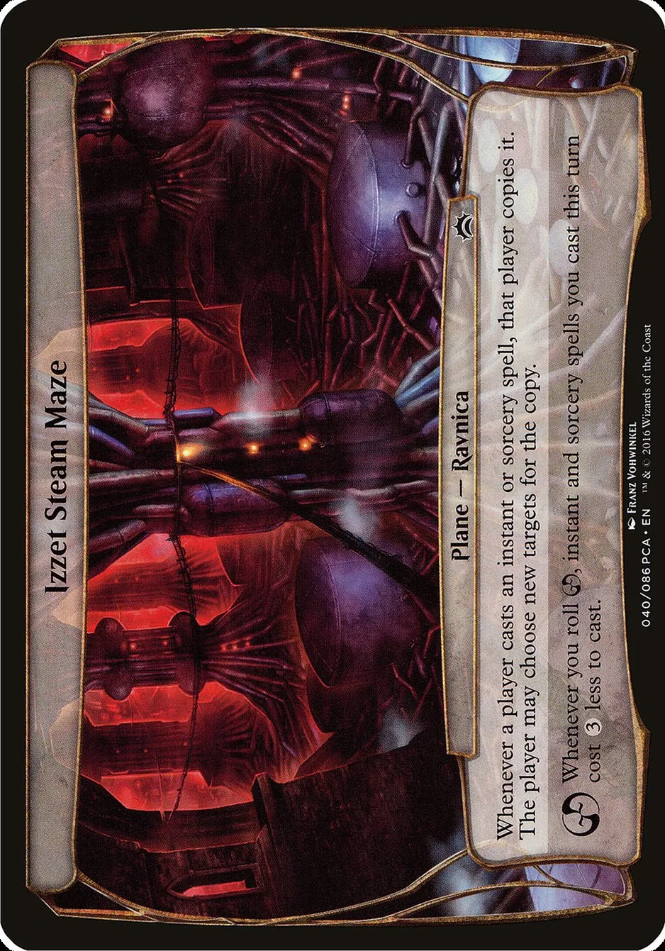 2016 Planechase Anthology Planes Izzet Steam Maze common #40 common card image