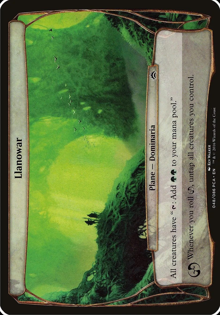 2016 Planechase Anthology Planes Llanowar common #48 common card image