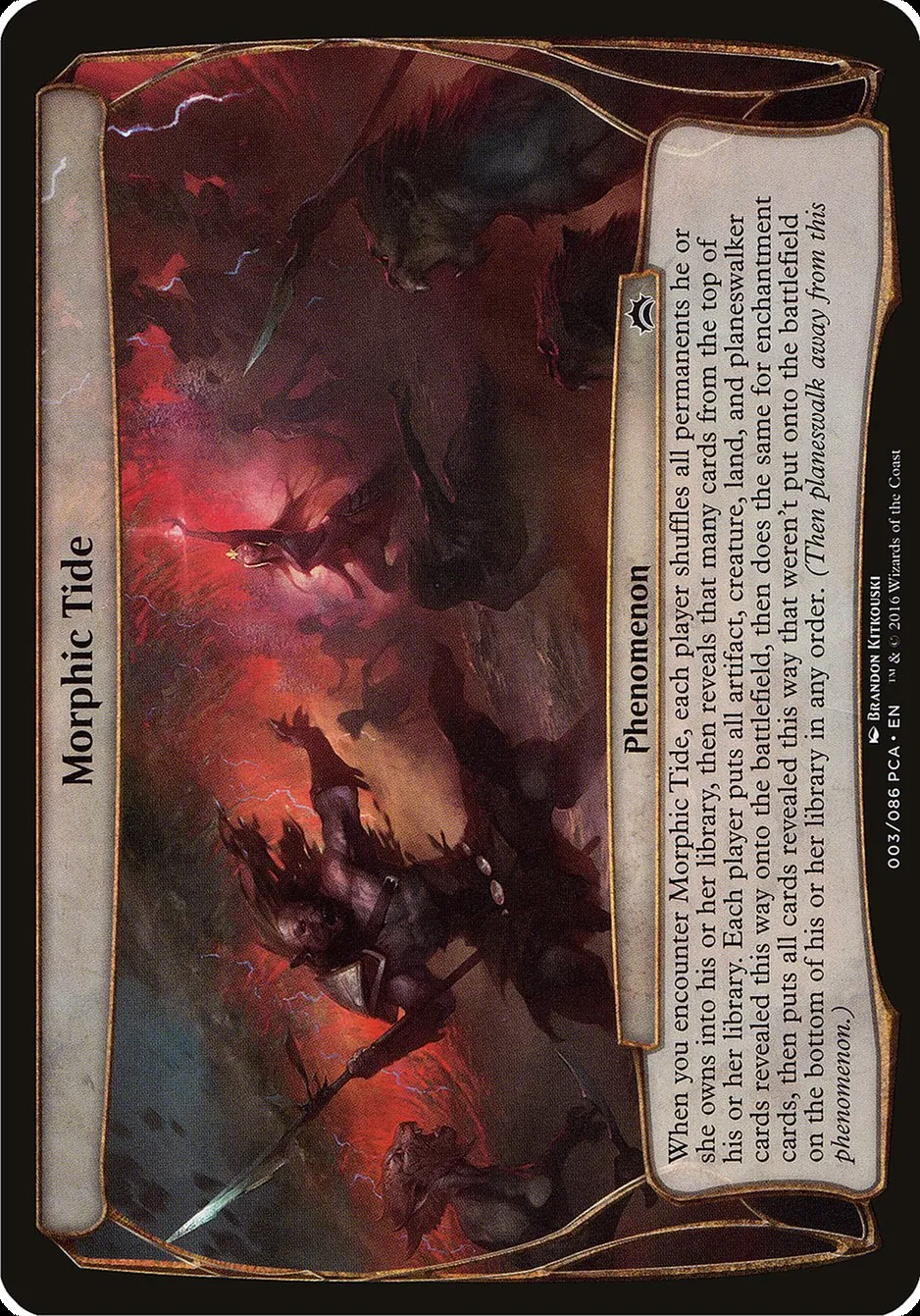 2016 Planechase Anthology Planes Morphic Tide common #3 common card image