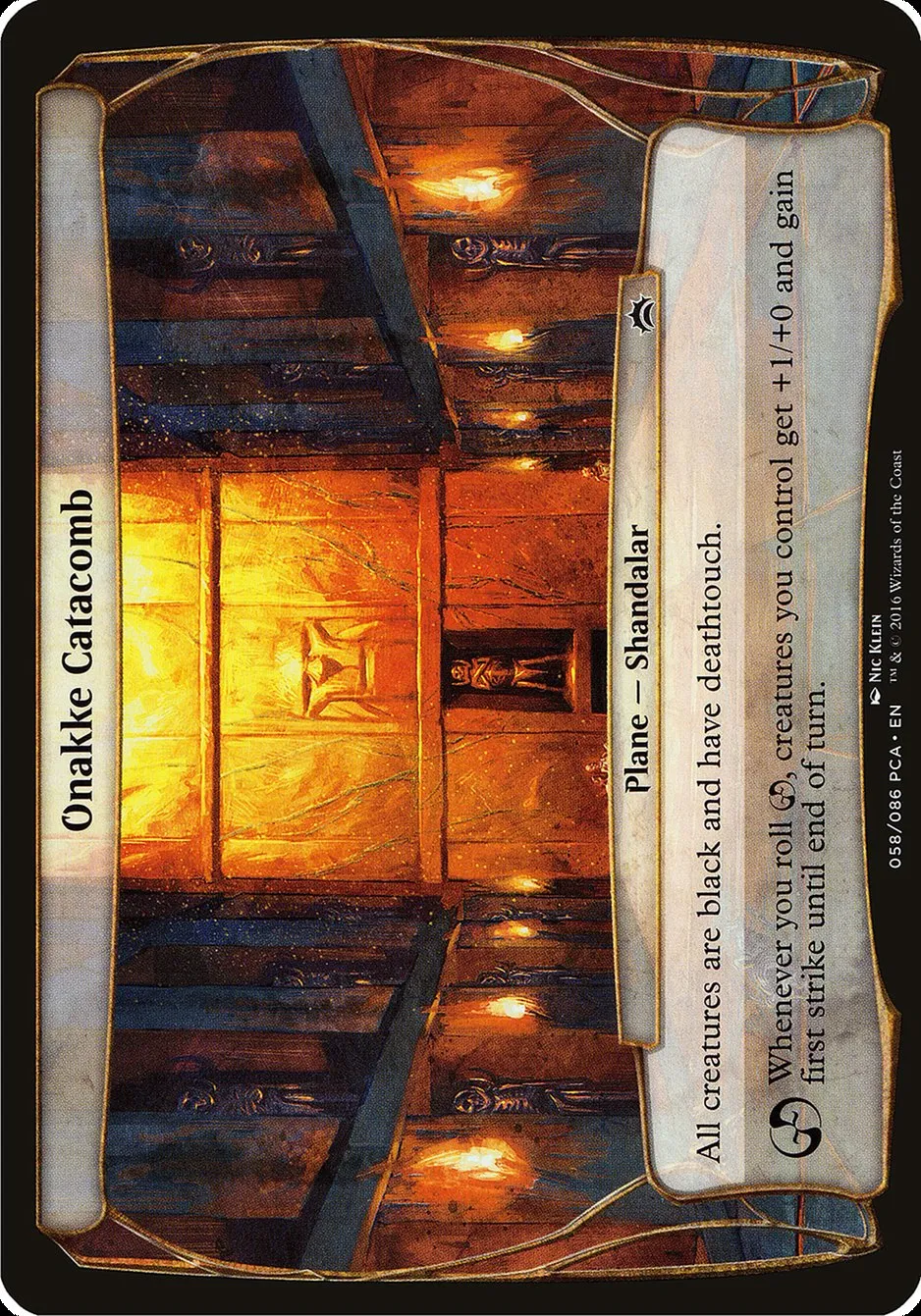2016 Planechase Anthology Planes Onakke Catacomb common #58 common card image