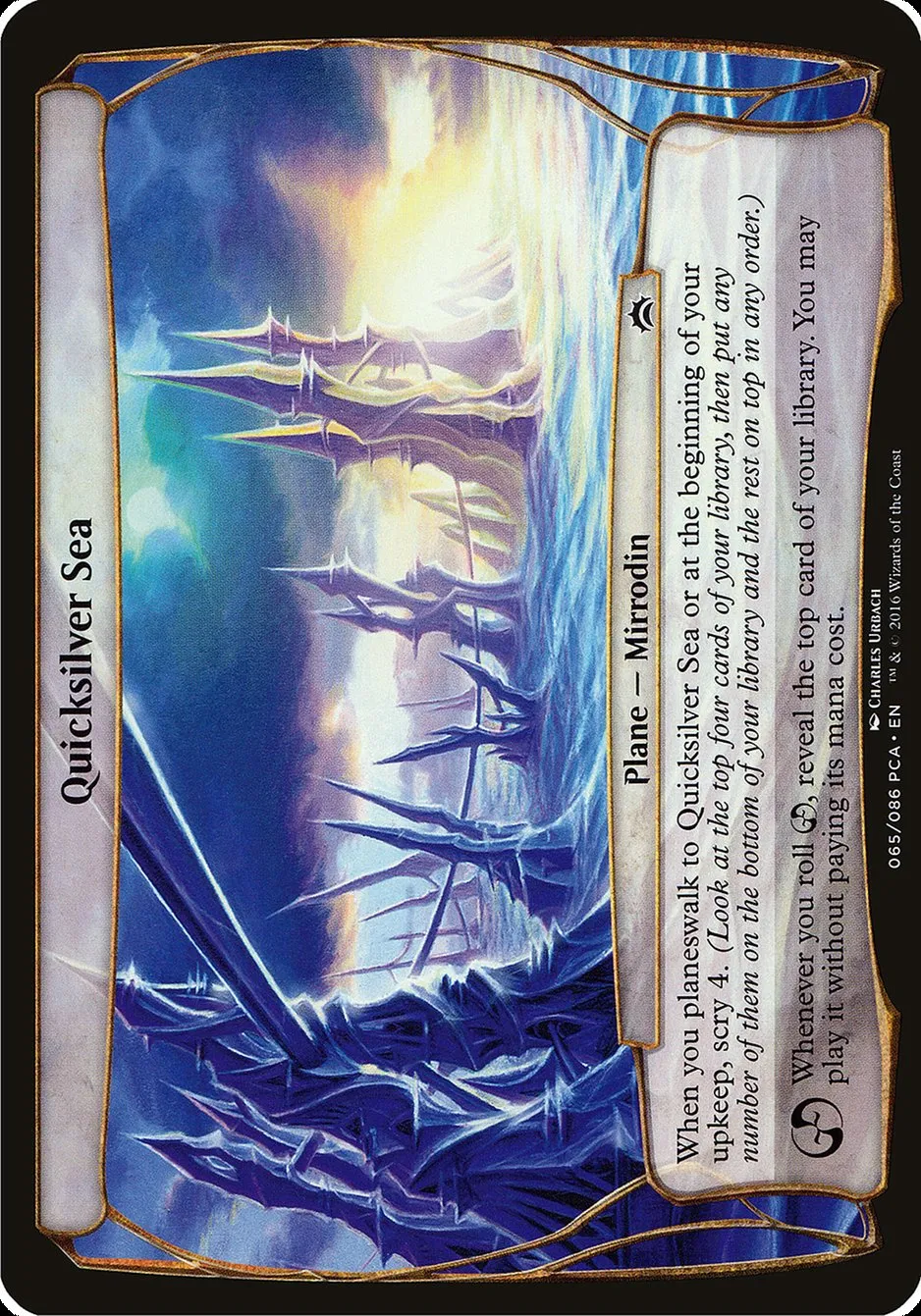2016 Planechase Anthology Planes Quicksilver Sea common #65 common card image