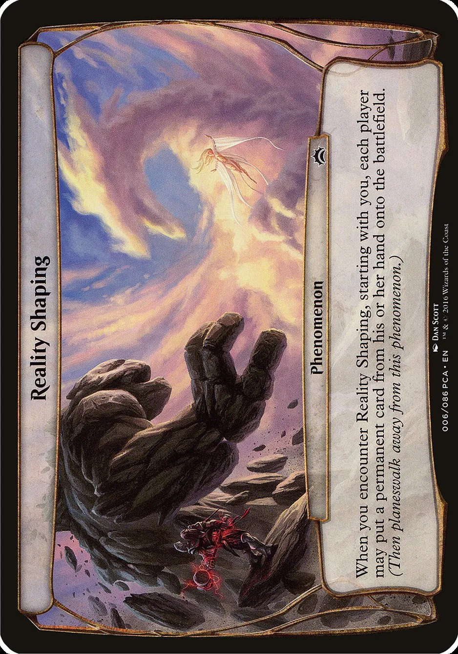 2016 Planechase Anthology Planes Reality Shaping common #6 common card image