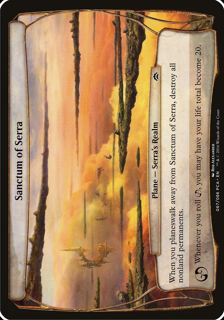 2016 Planechase Anthology Planes Sanctum of Serra common #67 common card image