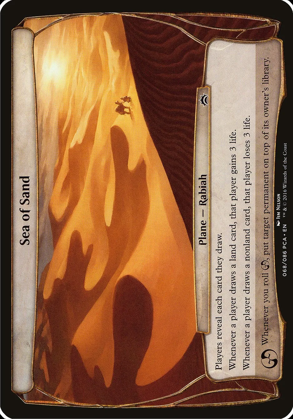 2016 Planechase Anthology Planes Sea of Sand common #68 common card image