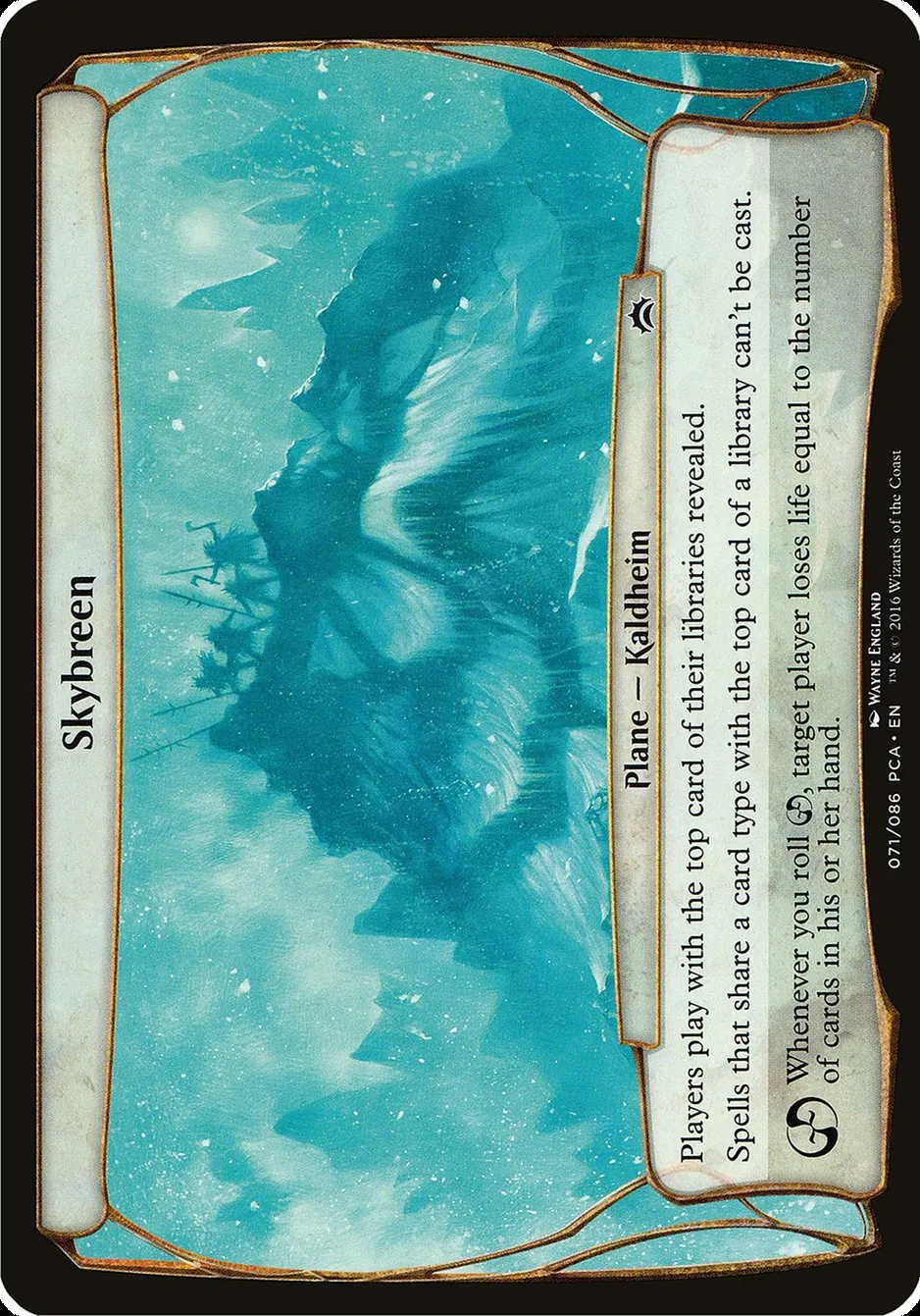 2016 Planechase Anthology Planes Skybreen common #71 common card image