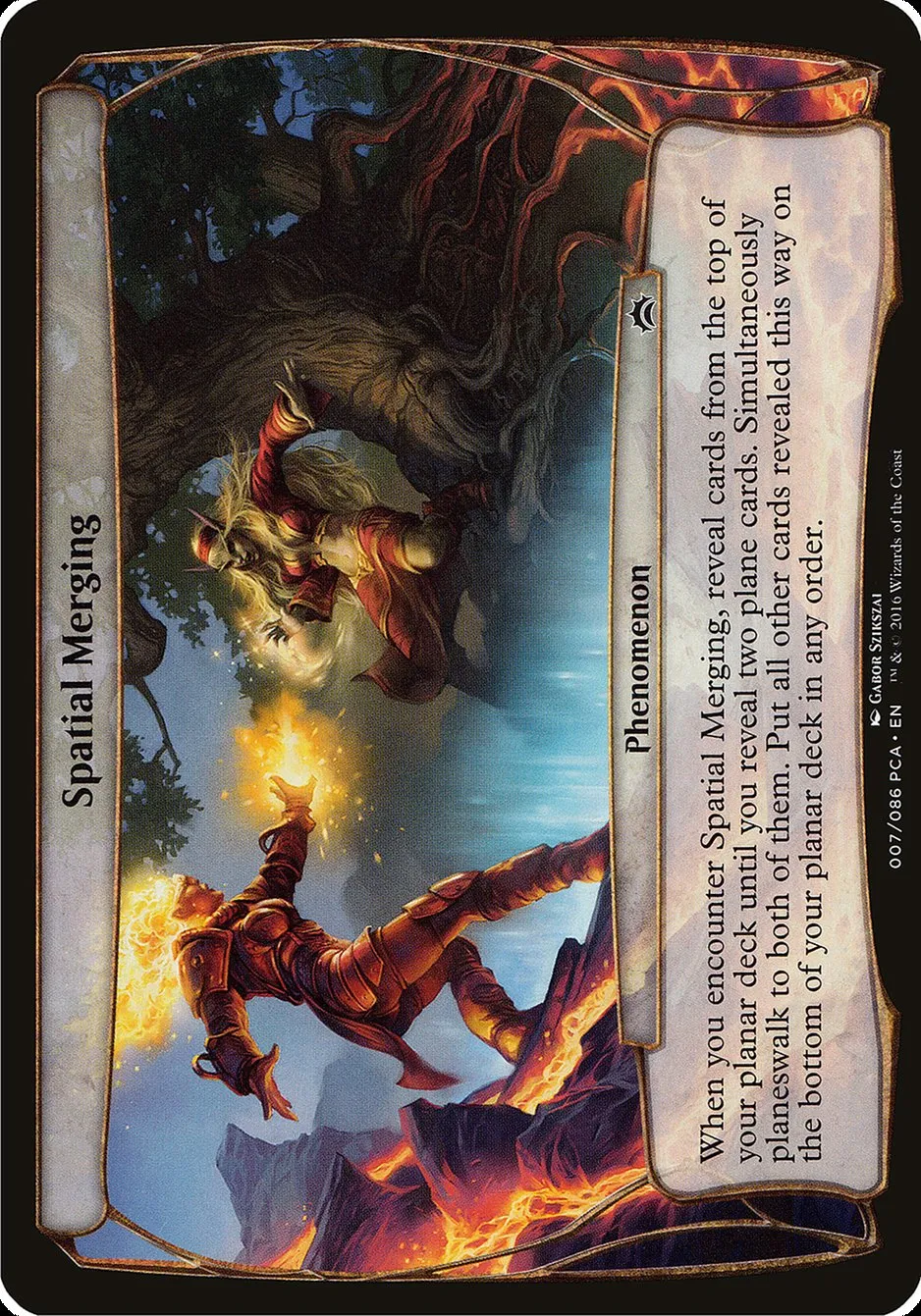 2016 Planechase Anthology Planes Spatial Merging common #7 common card image