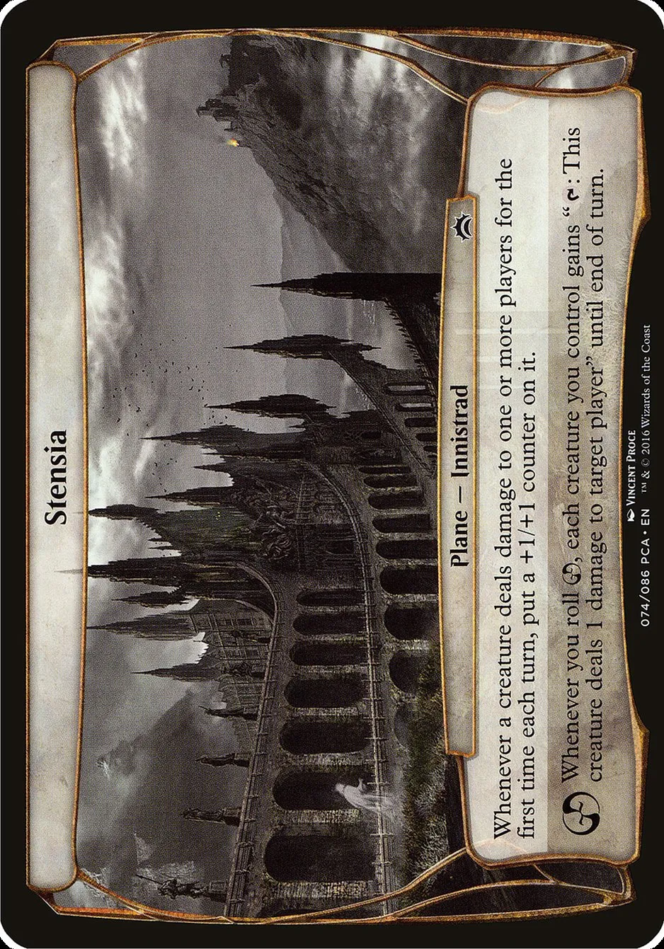 2016 Planechase Anthology Planes Stensia common #74 common card image