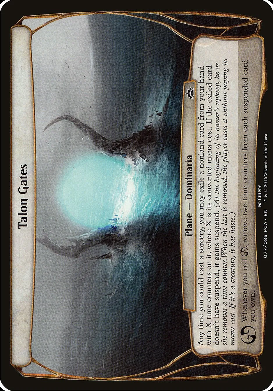 2016 Planechase Anthology Planes Talon Gates common #77 common card image