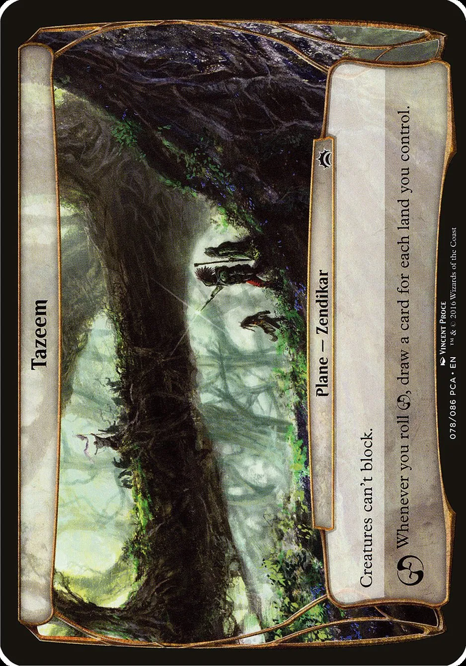 2016 Planechase Anthology Planes Tazeem common #78 common card image
