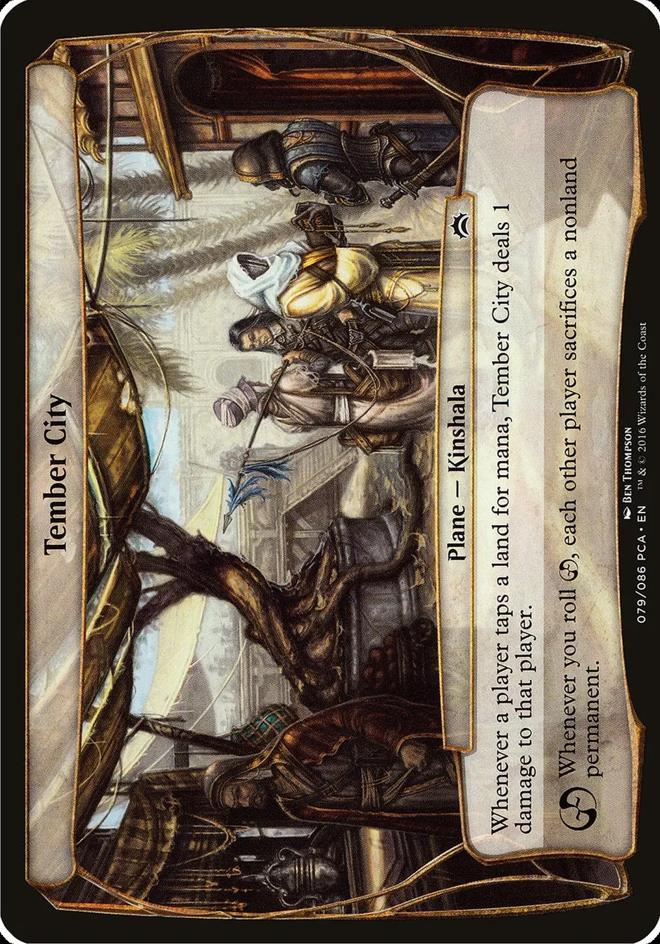 2016 Planechase Anthology Planes Tember City common #79 common card image
