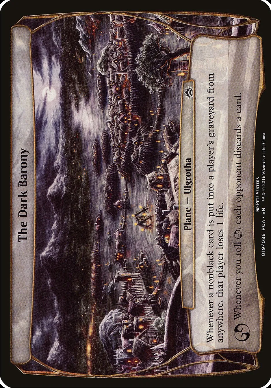 2016 Planechase Anthology Planes The Dark Barony common #19 common card image