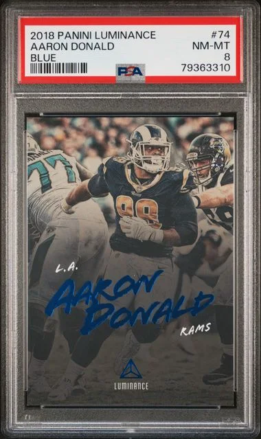 2018 Panini Aaron Donald Luminance #74 card image