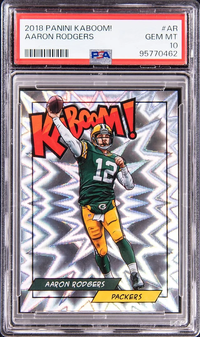 2018 Panini Aaron Rodgers Kaboom! #AR card image